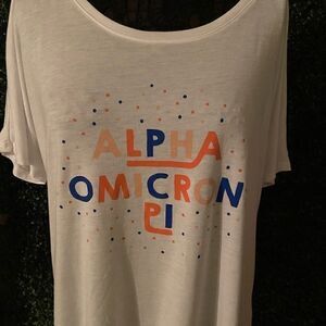 Alpha Omicron Pi Sorority Bella Canvas T-shirt L